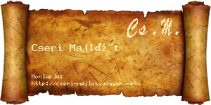 Cseri Majlát névjegykártya